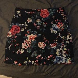Dressy black and flowered skirt